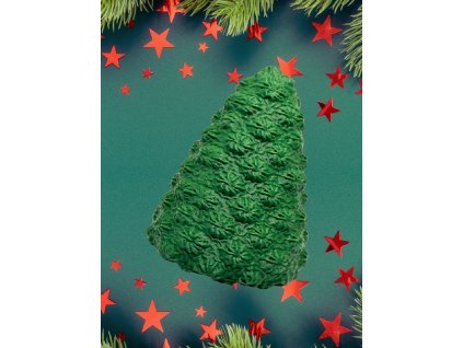 vánoční dekorace stromeček pletený