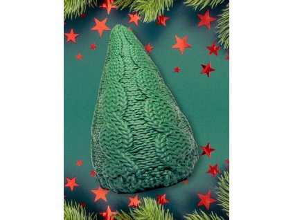vánoční dekorace stromeček pletený 3D tisk