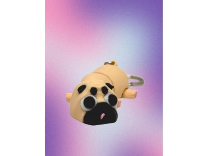 klíčenka přívěsek mops 3D tisk