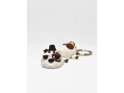 přívěsek anglický buldok 3D tisk