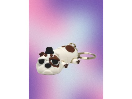 přívěsek anglický buldok 3D tisk