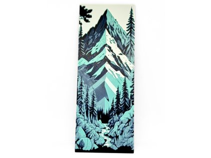 3D tisk záložka hory les