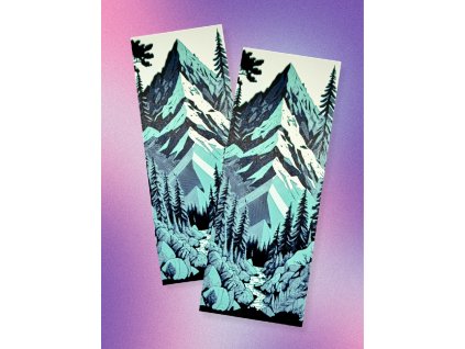 3D tisk záložka hory les