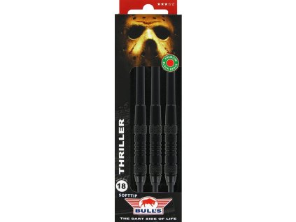 bull s softtip thriller black brass 18 gram
