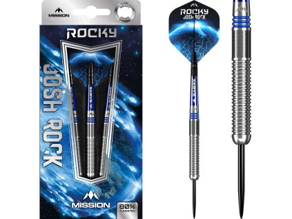 Mission Josh Rock Darts Steel 80 Silver 1