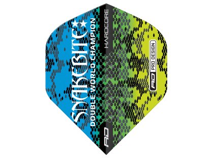 F6841 Hardcore PETER WRIGHT SNAKEBITE MULTI SNAKESKIN BLUE Image 3