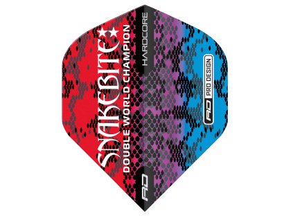 F6843 Hardcore PETER WRIGHT SNAKEBITE MULTI SNAKESKIN RED Image3
