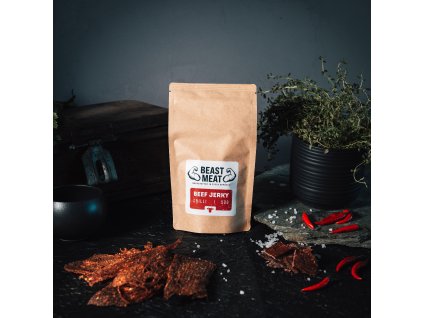 Hovězí jerky - Chilli, sušené maso, pikantní