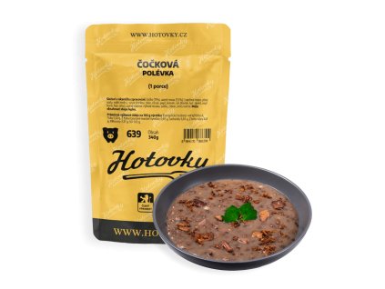 Čočková polévka (1 porce) hotové jídla hotovky