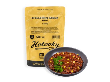 Fazole CHILLI con CARNE (1 porce) hotové jídla hotovky