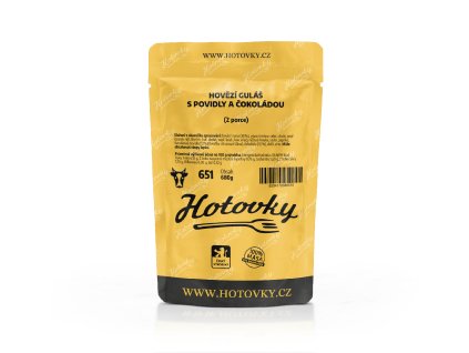 651 Hovězí guláš s povidly a čokoládou (2 porce)