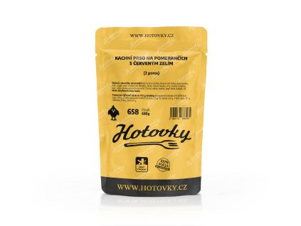 658 Kachní prso na pomerančích s červeným zelím 2 porce