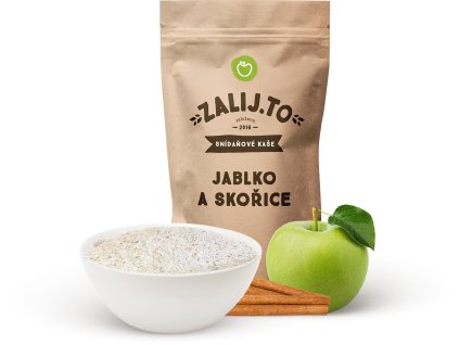Ovesná proteinová kaše Jablko - skořice, přírodní ingredience