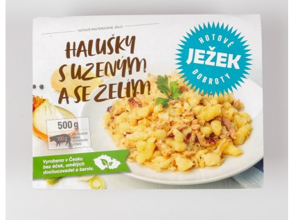 Halušky s uzeným masem a zelím (500g)