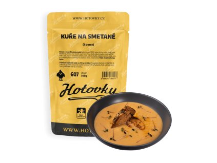 Kuře na smetaně (1 porce) hotové jídla hotovky
