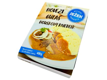 Hovězí guláš s houskovým knedlíkem - hotové jídlo, 400 g, trvanlivost 50 dní