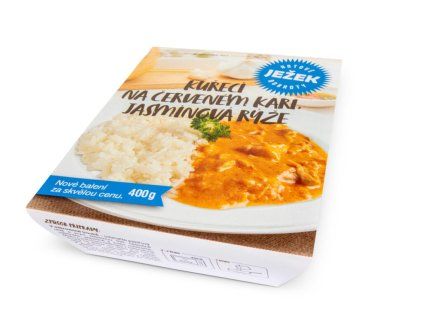 Kuřecí na červeném kari s jasmínovou rýží (400g)