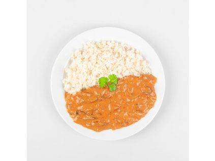 Houbový stroganoff 1