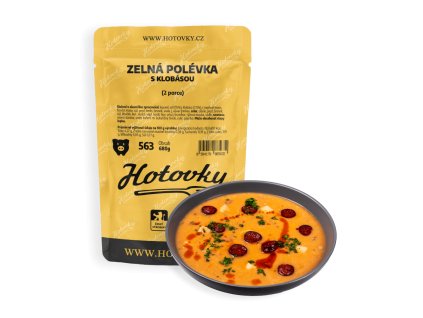 Zelná polévka s klobásou (2 porce) hotové jídla hotovky