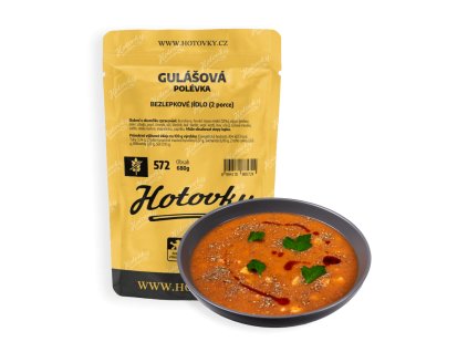 Bezlepkové Gulášová polévka (2 porce) hotové jídla hotovky