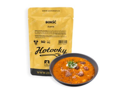 Boršč (2 porce) hotové jídla hotovky