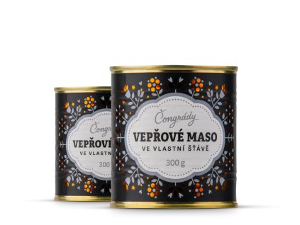Vepřové maso ve vlastní šťávě – 300 g
