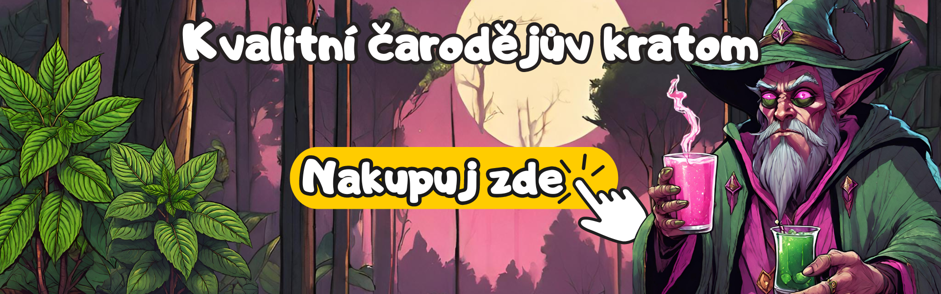 Kvalitní čarodějův kratom