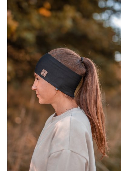 Čelenka Černá  - obráceně ušitá