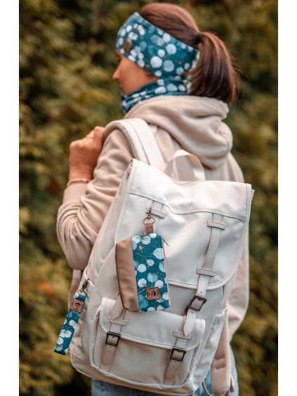 ČELENKA + NÁKRČNÍK + TAŠTIČKA + KLÍČENKA (EUKALYPTUS NA PETROLEJOVÉ)
