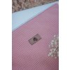 Manšestrový obal na notebook - jemná růžová