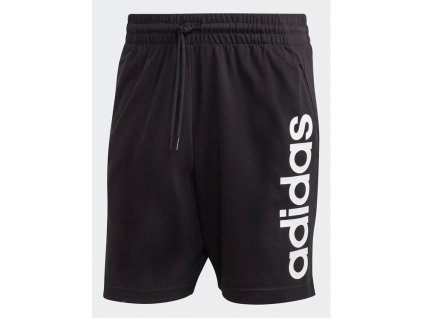 adidas sportovni kratasy aeroready essentials single jersey linear logo shorts ic0062 cerna regular fit