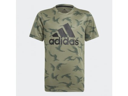 Tricko adidas Designed To Move Camouflage zelena GN1488 01 laydown