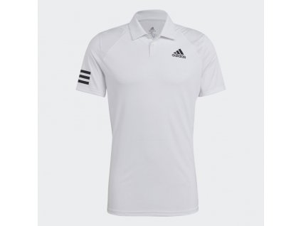 Polokosile Tennis Club 3 Stripes bila GL5416 01 laydown