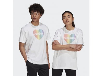 Tricko adidas Pride Heart Graphic (unisex) bila GT6815 21 model