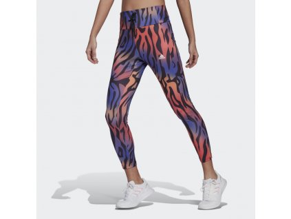 Leginy Running Essentials Tiger Print 7 8 cerna HA6606 21 model