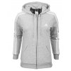 bluza damska adidas essentials fleece 3 stripes full zip hoodie jasno szara gv6021 1