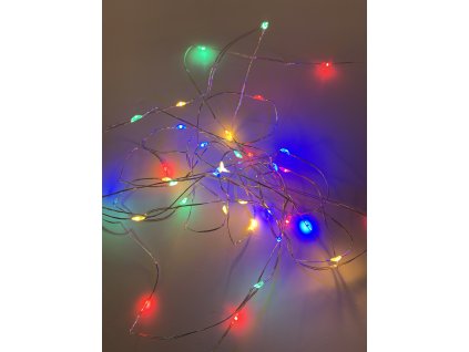 Venkovní vánoční mikro řetez - Barevná 50 až 250 led (Osvětlení Barevná 10m - 100 led diod)