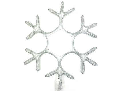 Vánoční LED dekorace - Vločka 39 cm (SVÍTÍCÍ) (Barva Modrá)
