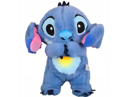 Uklidňující plyšová hračka s hudbou a světlem - Lilo a Stitch (30 cm)