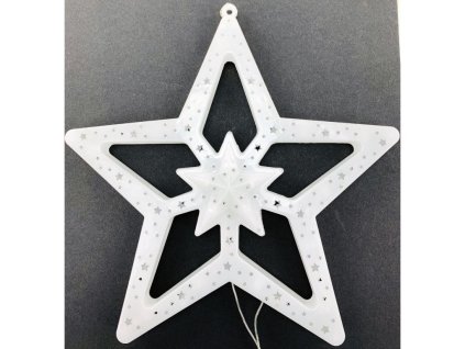 Svítící LED hvězda - teplá bílá (40 cm)