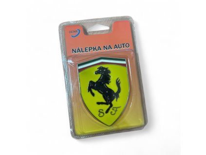 193163 3d chromova samolepka ferrari