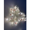 Vnitřní vánoční mini řetez -ve tvaru sobí hlavička až 40 led na baterie (Osvětlení Studená bílá 2m - 20 led diod)