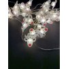 Vnitřní vánoční mini řetez -ve tvaru sobí hlavička až 40 led na baterie (Osvětlení Studená bílá 2m - 20 led diod)