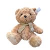 Plyšový medvěd se šálou (40 cm) (Barva Krémová)
