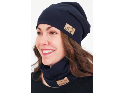 beanie navy bok