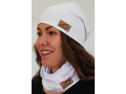 beanie white bok