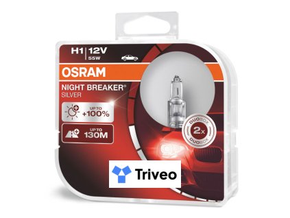 Halogénová žiarovka Osram 12V NIGHT BREAKER SILVER +100% 2 ks
