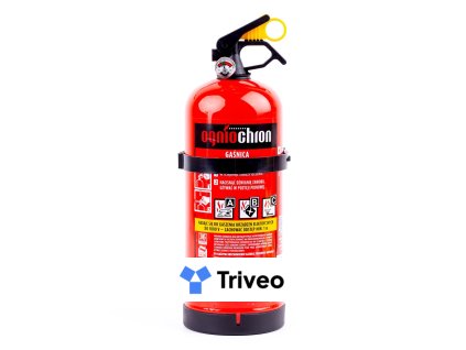 Práškový hasiaci prístroj ABC s manometrom a vešiakom