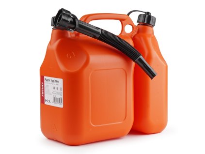 Kanister na benzín dvojkomorový plastový 6L + 2,5L AMIO-03208