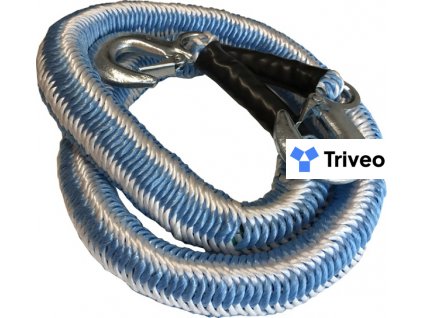 Ťažné lano pružné s 2 karabínami 1450-2500 kg